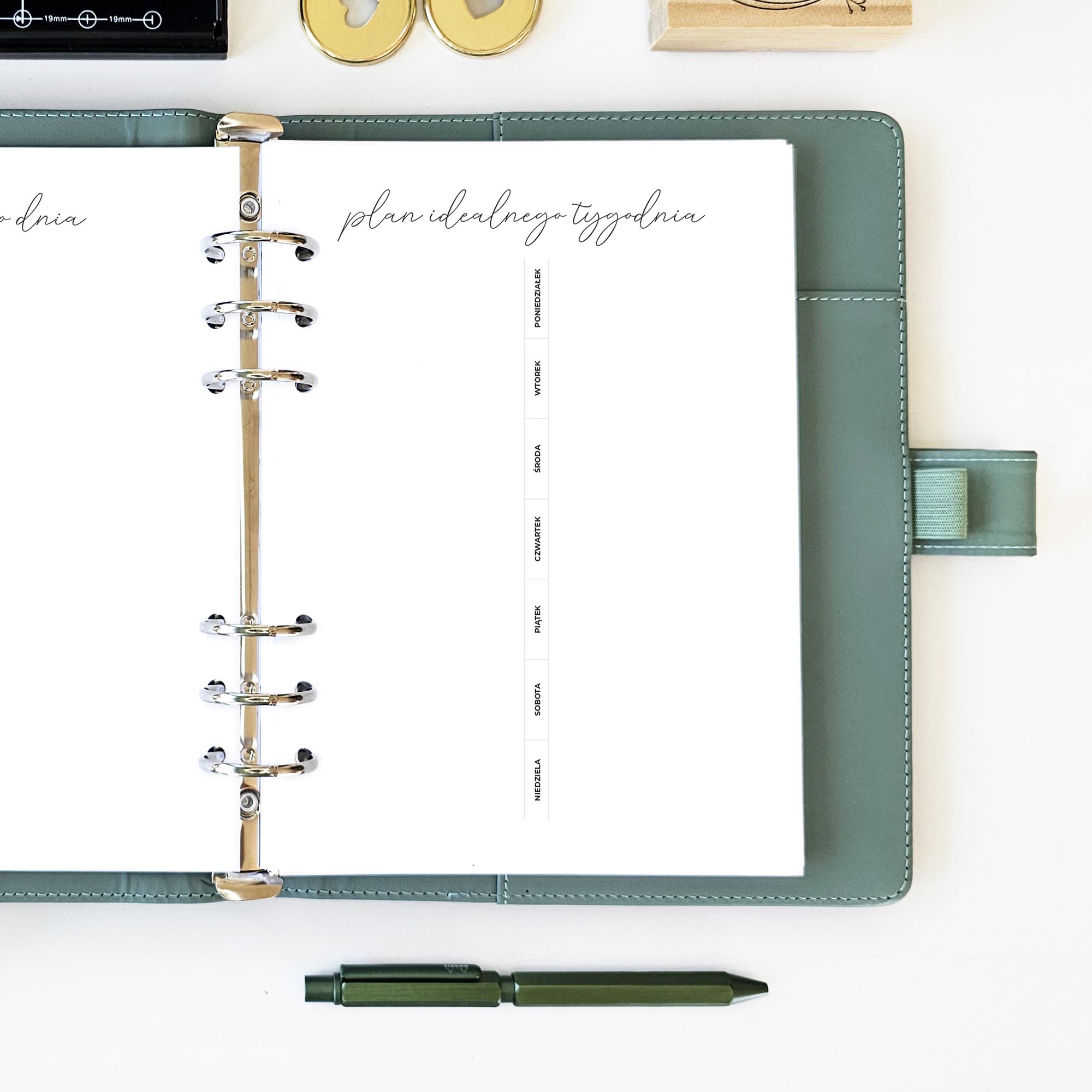 planer idealnego tygodnia