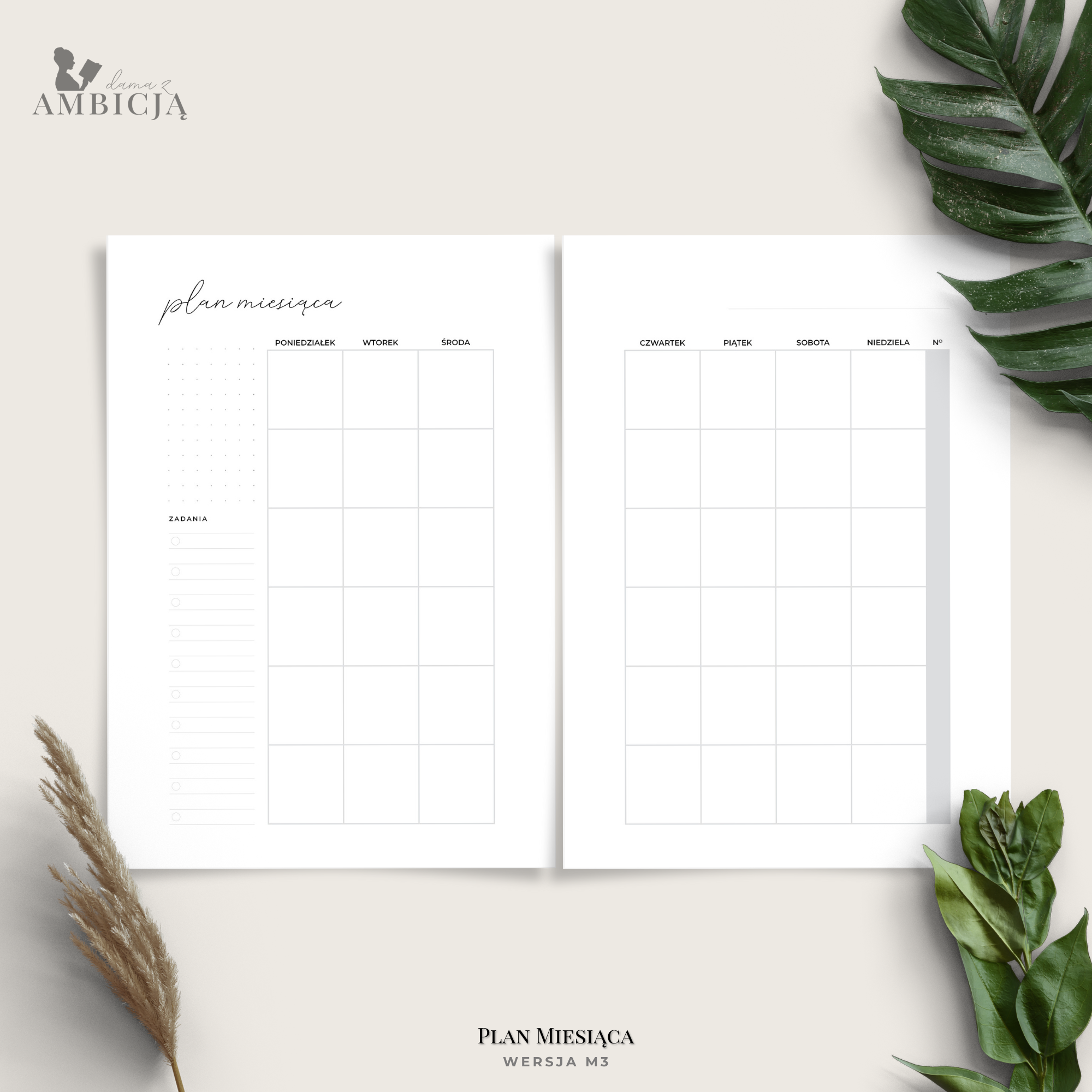 planer miesieczny - plan miesiaca - rozkladowka miesiaca - m 3 scena 2