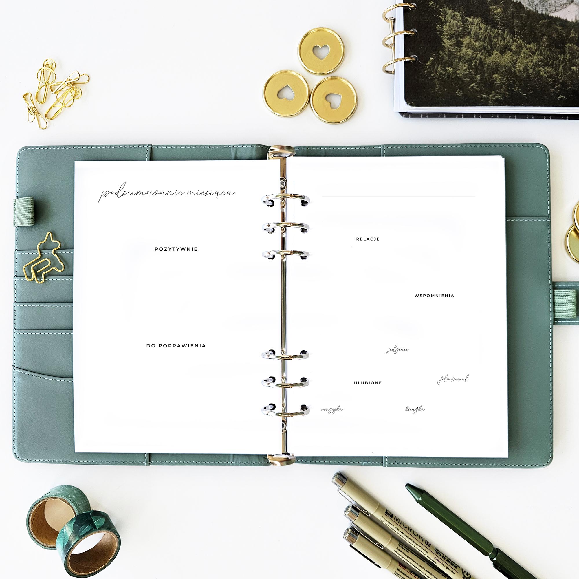 podsumowanie miesiąca w planerze