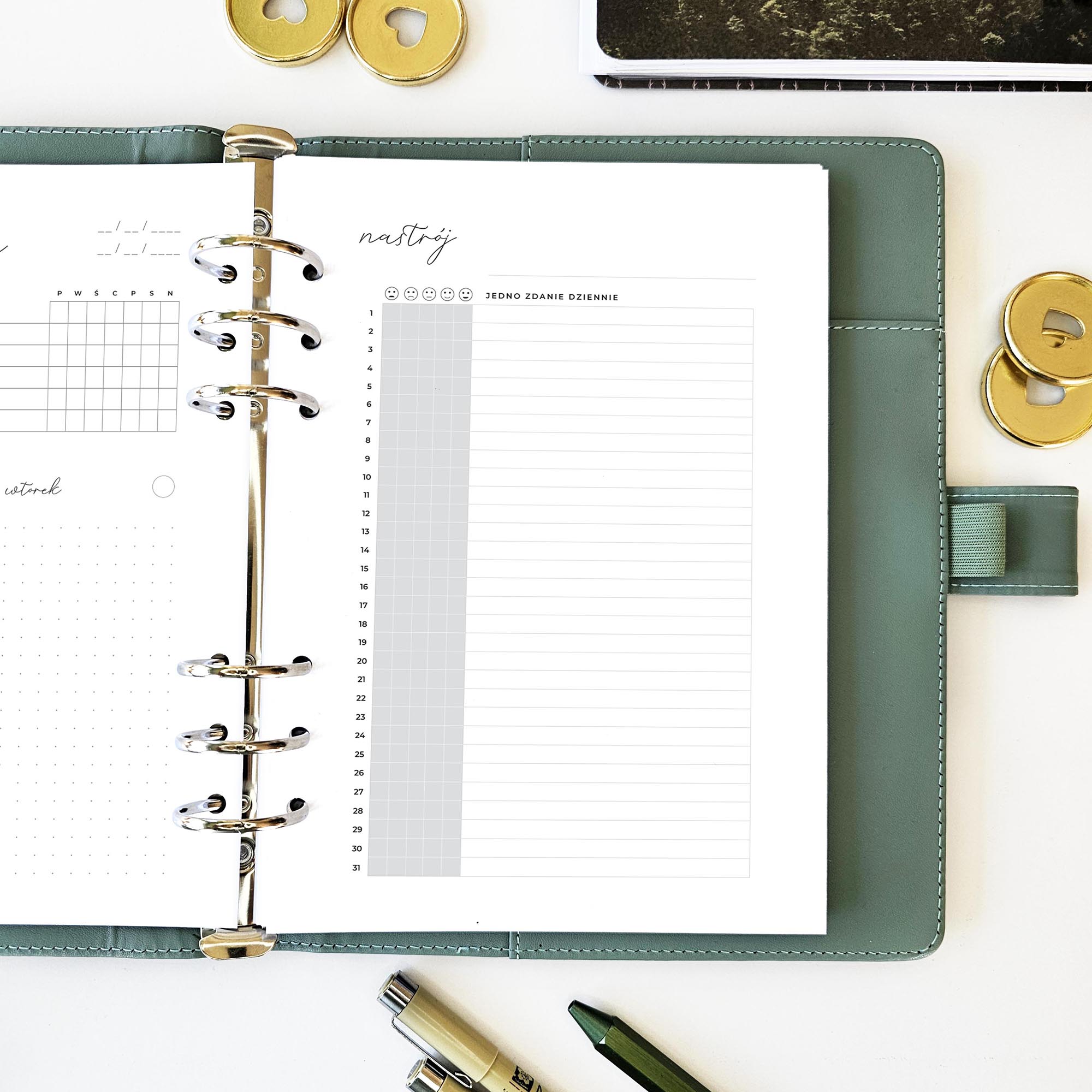 tracker nastroju - one line a day